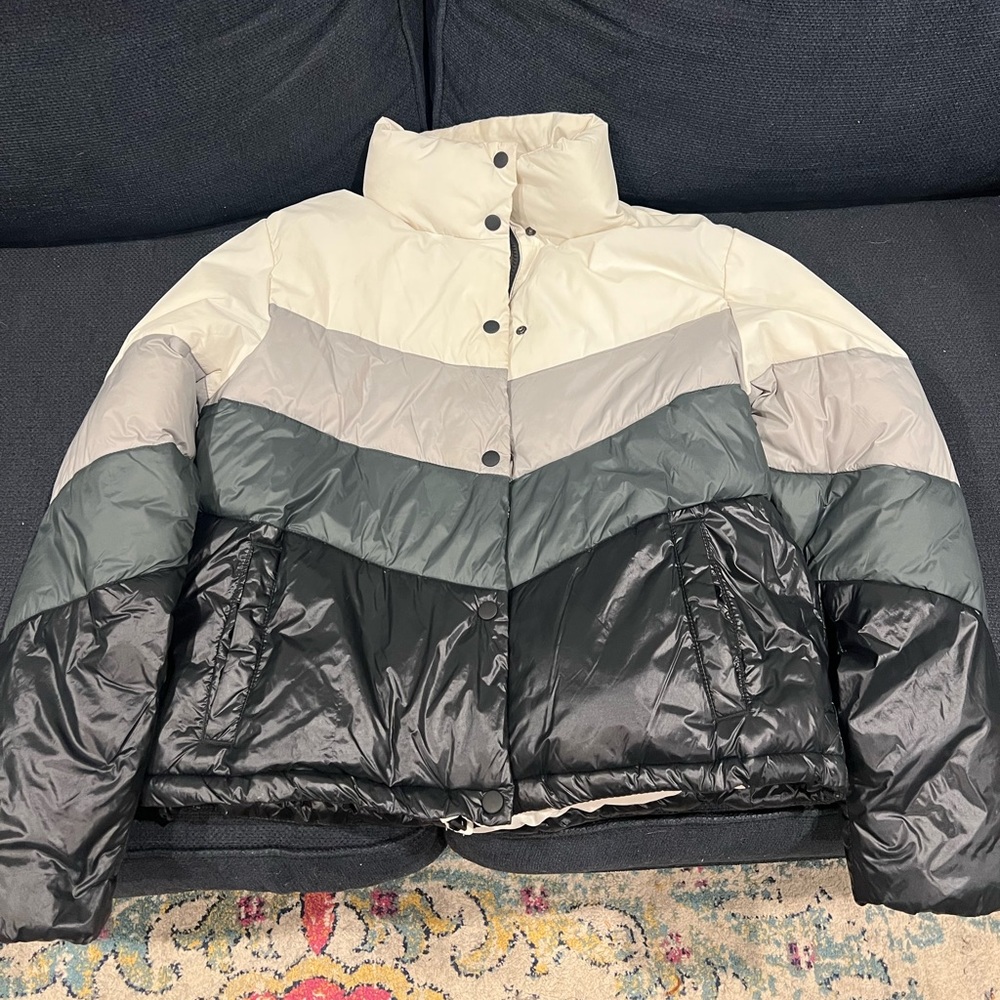 Wild Fable Colorblock Puffer Coat